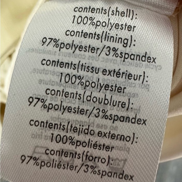 WeWoreWhat Tiered Mini Dress Crinkle Chiffon Wheat Size S - Picture 4 of 4